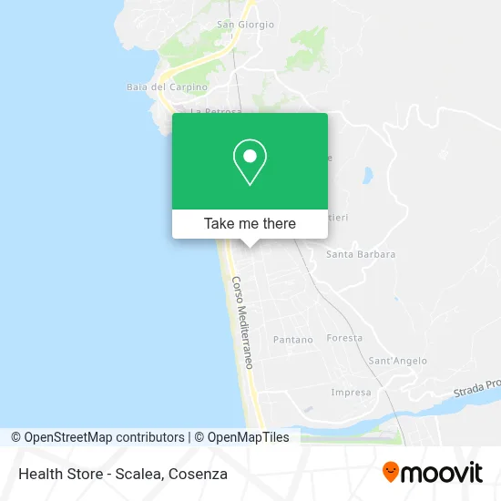 Health Store - Scalea map