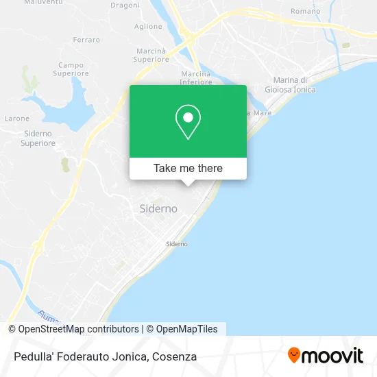 Pedulla' Foderauto Jonica map