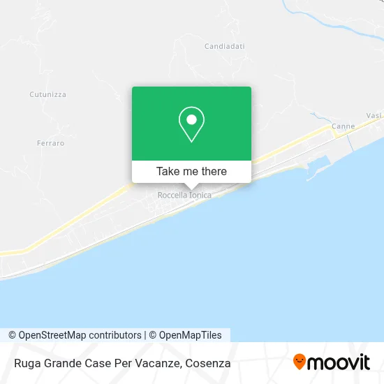 Ruga Grande Case Per Vacanze map