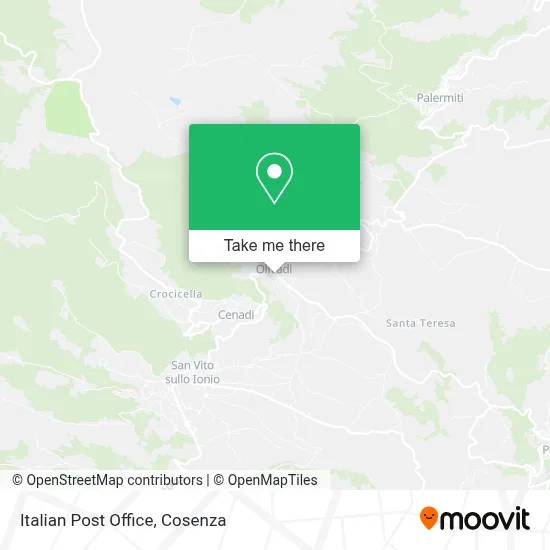 Italian Post Office map