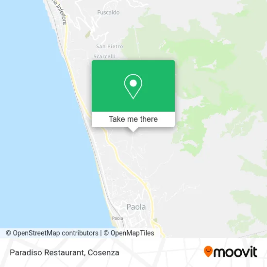 Paradiso Restaurant map