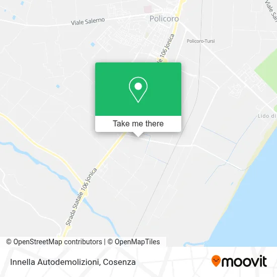 Innella Autodemolizioni map