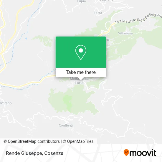 Rende Giuseppe map