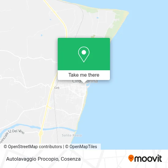 Autolavaggio Procopio map