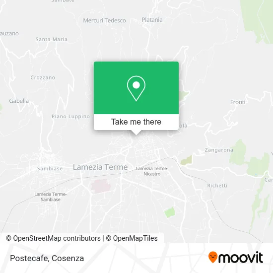 Postecafe map