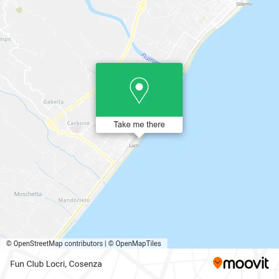 Fun Club Locri map