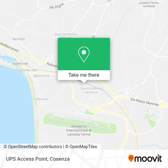 UPS Access Point map