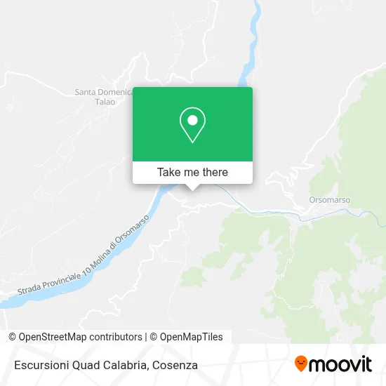 Escursioni Quad Calabria map
