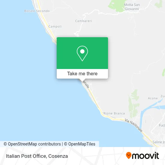 Italian Post Office map