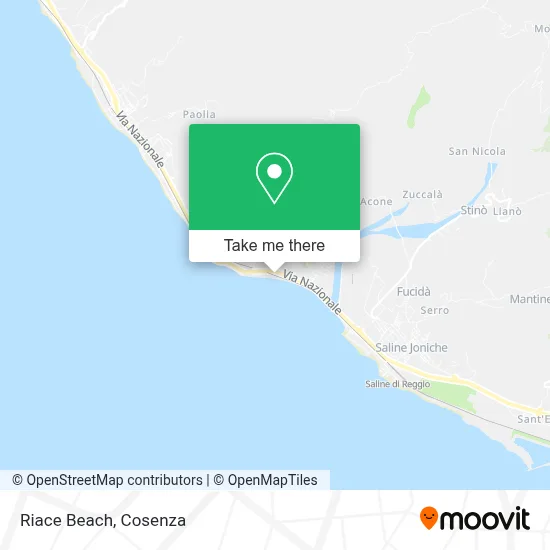 Riace Beach map