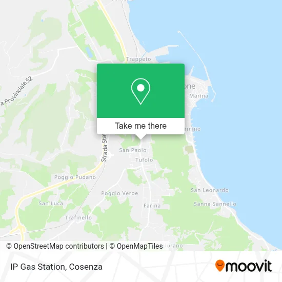 IP Gas Station map