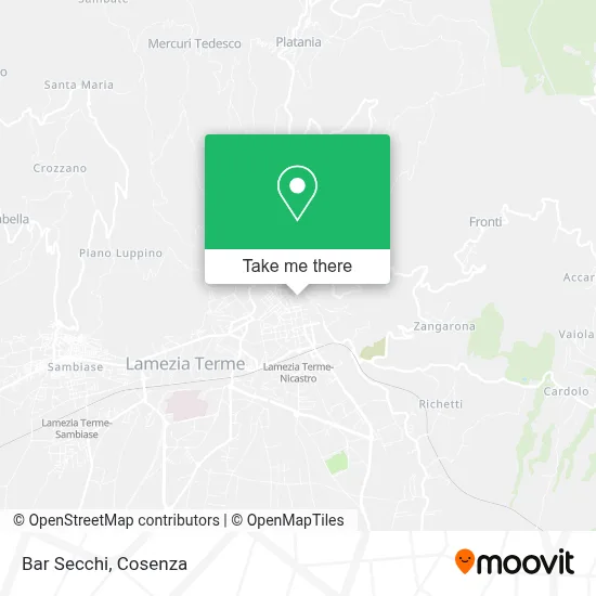 Bar Secchi map