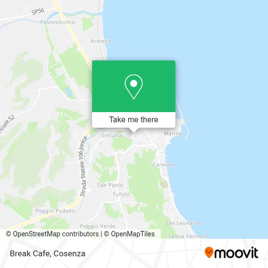 Break Cafe map