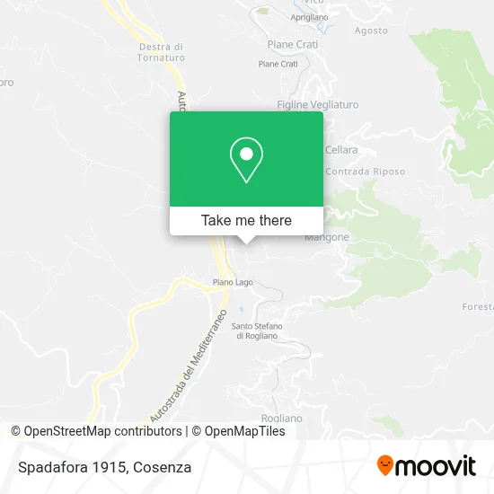 Spadafora 1915 map