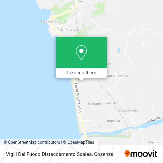 Vigili Del Fuoco Distaccamento Scalea map