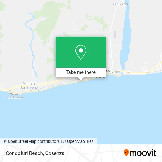Condofuri Beach map