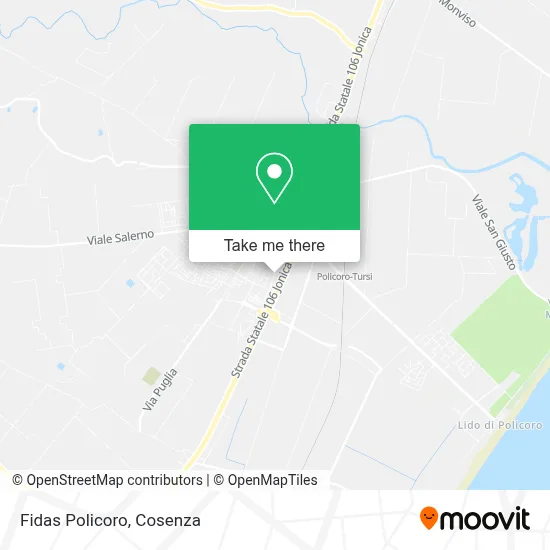 Fidas Policoro map