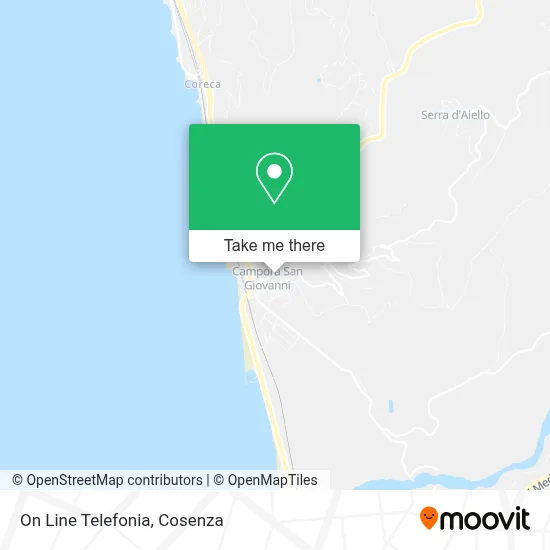 On Line Telefonia map