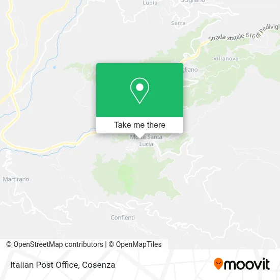 Italian Post Office map