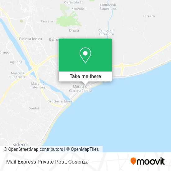 Mail Express Private Post map