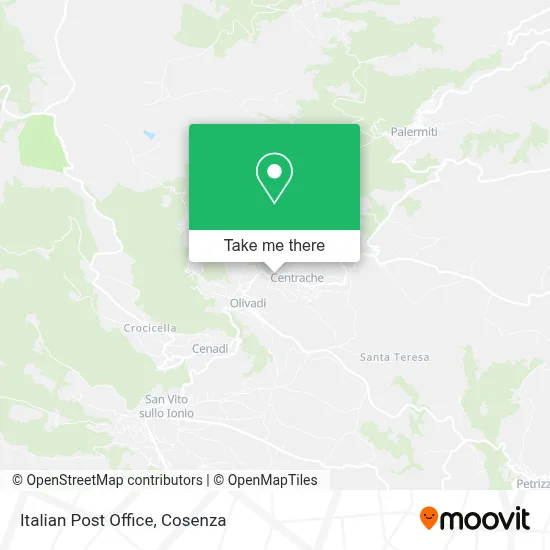 Italian Post Office map