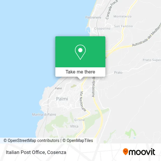 Italian Post Office map