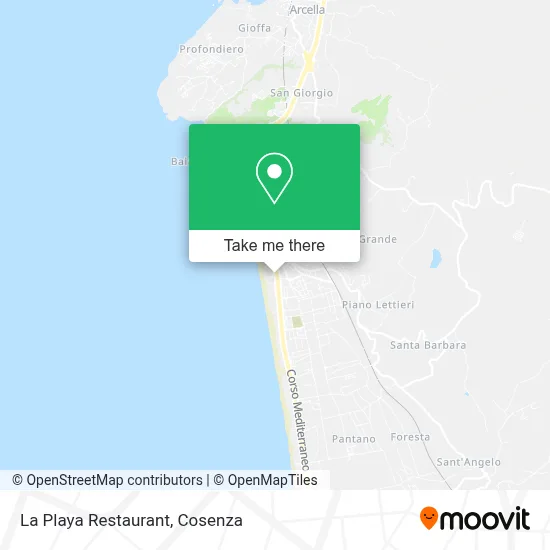 La Playa Restaurant map