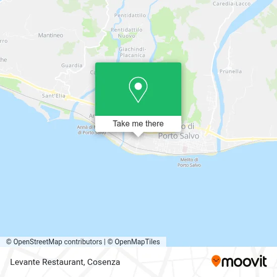 Levante Restaurant map