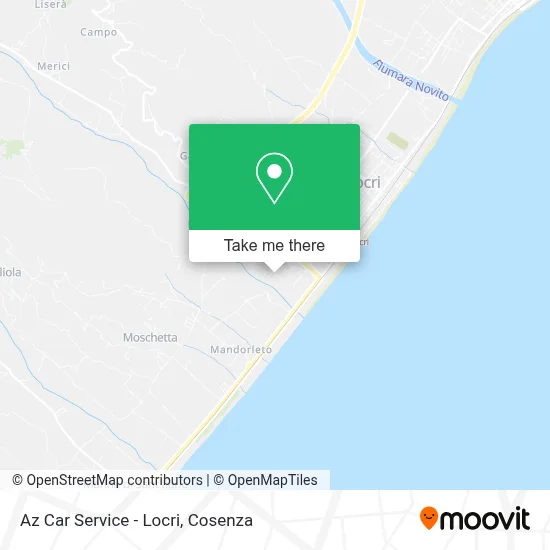 Az Car Service - Locri map