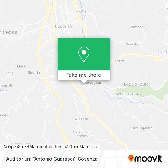 Auditorium "Antonio Guarasci" map