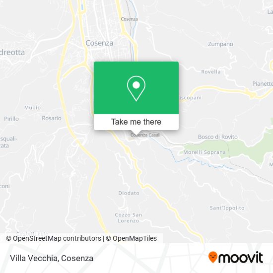Villa Vecchia map