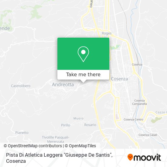 Pista Di Atletica Leggera "Giuseppe De Santis" map
