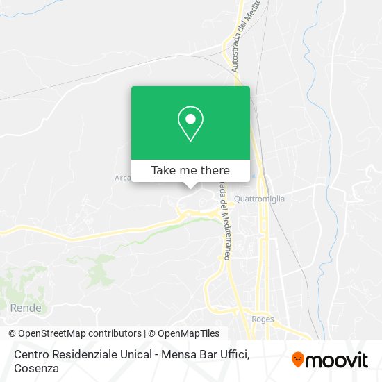 Centro Residenziale Unical - Mensa Bar Uffici map