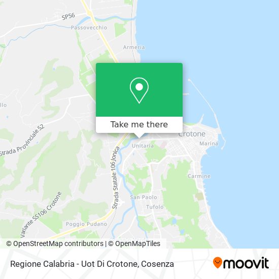 Regione Calabria - Uot Di Crotone map
