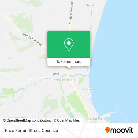 Enzo Ferrari Street map