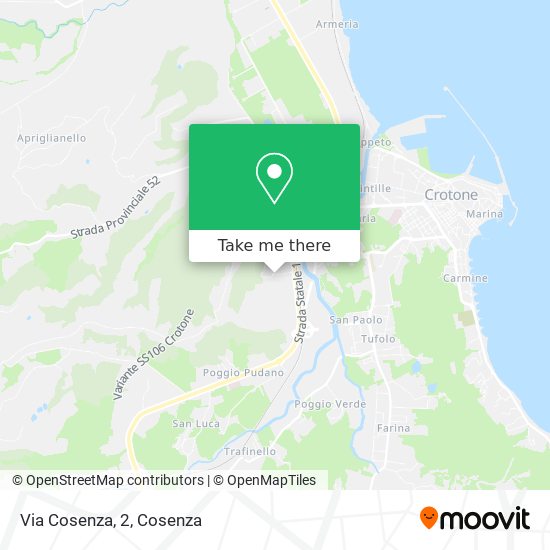 Via Cosenza, 2 map