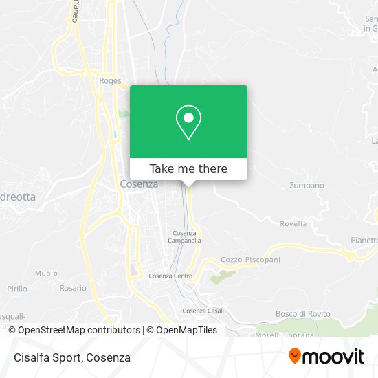 Cisalfa Sport map