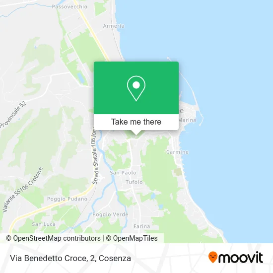 Benedetto Croce Street, 2 map