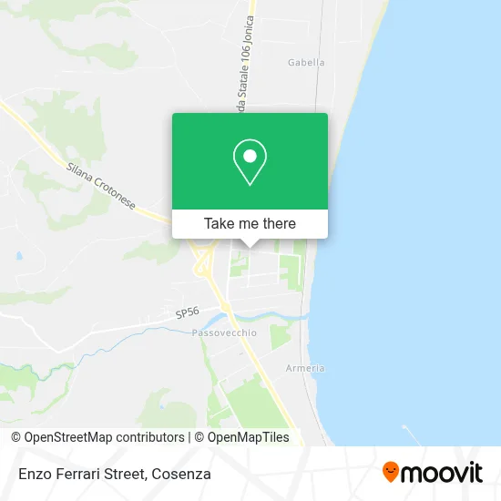 Enzo Ferrari Street map
