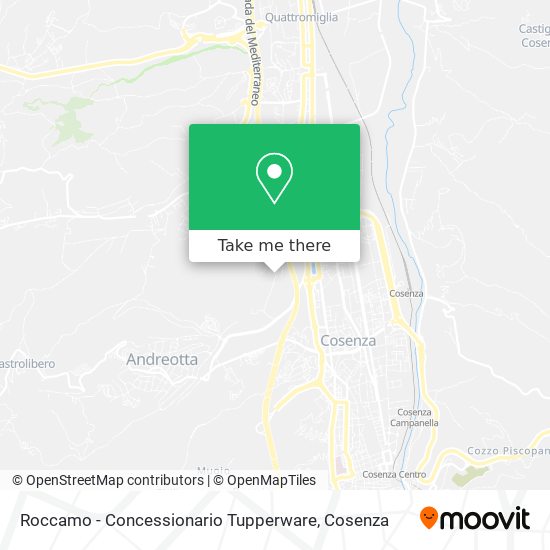 Roccamo - Concessionario Tupperware map