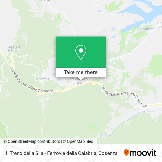 Il Treno della Sila - Ferrovie della Calabria map