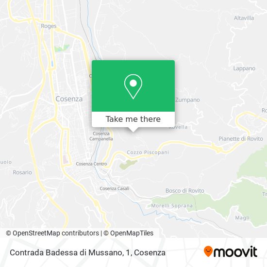 Contrada Badessa di Mussano, 1 map