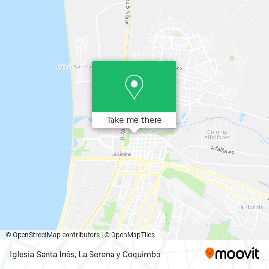 Mapa de Iglesia Santa Inés