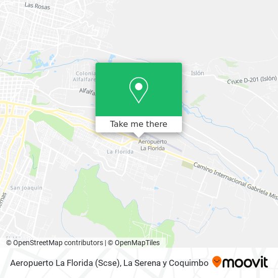 Mapa de Aeropuerto La Florida (Scse)