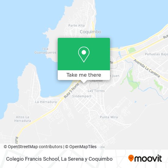 Mapa de Colegio Francis School