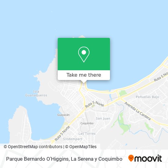 Parque Bernardo O'Higgins map