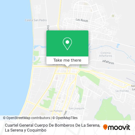 Cuartel General Cuerpo De Bomberos De La Serena map