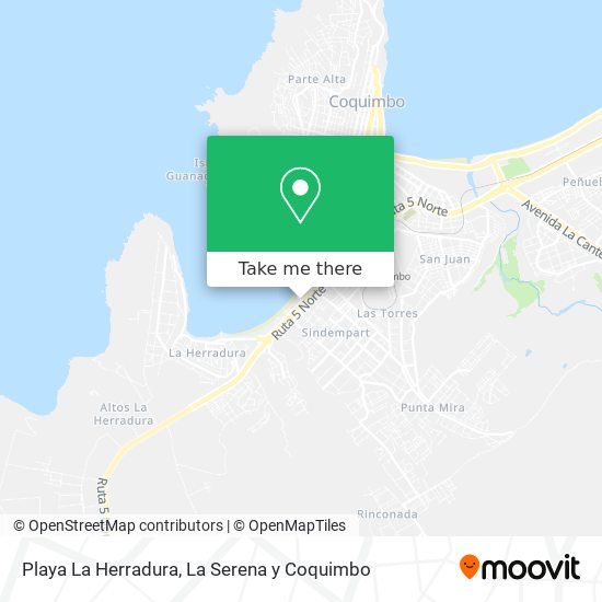 Mapa de Playa La Herradura