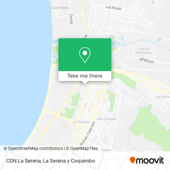 CDN La Serena map