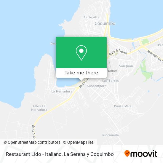 Mapa de Restaurant Lido - Italiano